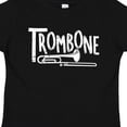 thumbnail image 4 of Inktastic Trombone  Rough  White Text Boys or Girls Toddler T-Shirt, 4 of 5