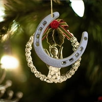 Charm Horseshoe Decor, High-Quality Horseshoes for Home and Office Decoration, Traditional Symbol of Good Luck, Durable Metal Material, Perfect Wall or Shelf Ornament, Silver, 1pc