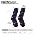thumbnail image 4 of Goofa Multi-colored Spiders Printed Men's Crew Socks, Soft Durable Breathable Moisture-Wicking with Odor Control Cotton socks, 4 of 9