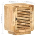 thumbnail image 2 of vidaXL Bedside Cabinet 15.7"x11.8"x19.7" Rough Mango Wood, 2 of 10