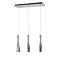 thumbnail image 5 of Aspen Creative 61061-1 Adjustable LED Three-Light Hanging Pendant Ceiling Light, Contemporary Design in Chrome Finish, Metal Shade, 22 7/8" Wide, 5 of 7