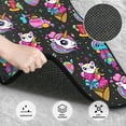 thumbnail image 3 of Fuzoiu Rainbow Unicorn And Cat Icecream Print Carpet Floor Mats for Car,Car Foot Mat Set,Universal Fit 4 Piece Mat Pad Set,Fits Most Cars Trucks Vans Sedans SUV Auto Carpet Mat Se, 3 of 7