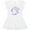 AA-White, variant on Inktastic Big Sis unicorn Girls Toddler Dress