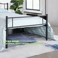 thumbnail image 6 of Geniqua Twin Size Bed Frame Steel Black Foundation Vintage Headboard Footboard Foundation Tool Free No Box Spring Needed, 6 of 8