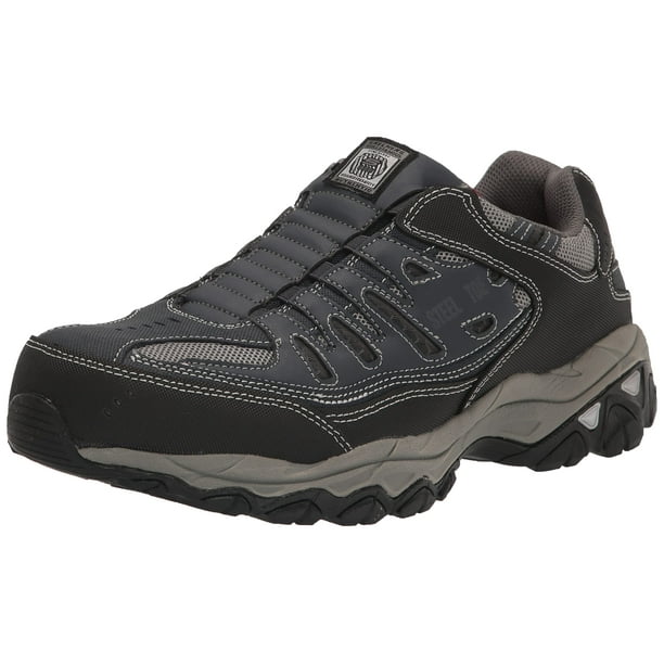 Zapatos Skechers Cankton Ebbitt con punta de acero para hombre, azul marino
