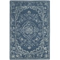 thumbnail image 2 of SAFAVIEH Glamour Gaia Floral Bordered Wool Area Rug, Blue, 2' x 3', 2 of 5