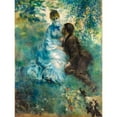 thumbnail image 3 of Renoir, Pierre-Auguste 12x14 Black Modern Framed Museum Art Print Titled - Lovers, 3 of 5