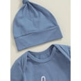 thumbnail image 6 of WIBACKER Newborn Baby Knotted Gown Infant Cotton Long Sleeve Sleeper with Mitten Cuffs, Baby Girl and Boy Sleep Gown, 6 of 7