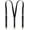 Black, variant on Genuine Leather Suspenders for Men, Y Design Leather Suspenders
