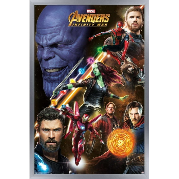 Marvel Cinematic Universe - Avengers - Infinity War - Challenge Wall Poster, 14.725" x 22.375", Framed
