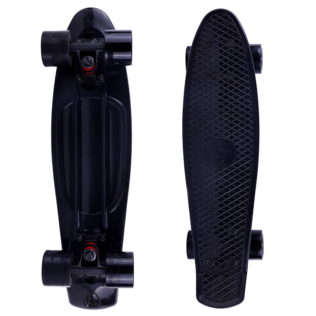 3pcs Skateboards 22 Inch Retro Cruiser Skateboard,with ABEC-7 Bearing and 60x45mm PU Light Up Wheel for Boys and Girls 3pcs
