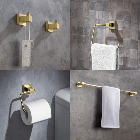 Kibi Cube 5-Piece Bathroom Hardware Set