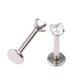 thumbnail image 4 of 2x Joyas para el del del perno prisionero de la de cristal de material acero inoxidable Jinwen Anillos de tachuelas en la nariz, 4 of 5