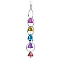 thumbnail image 2 of Parrot Bell Toy Creative Funny Colorful Bird Cage Bell Parrot Hanging Bell, 2 of 10