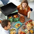 thumbnail image 3 of Antqov Baking Tray Fryer Baking Tray Rectangular Double Joint Special Fryer Pad 8.5-inch, Home Accessories, 3 of 3