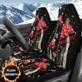 thumbnail image 2 of Uorisanigo Seat Covers Front Set for Cars Trucks SUV, Soft Plush Red Mushroom Automotive Seat Covers, Universal Car Interior Cover Seats Protectors, Set of 2, 2 of 7