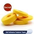thumbnail image 1 of Yellow Cable Ties Reusable Loop Bundle Self Adhesive Yellow Nylon Strap Organizer Clip Wire Holder Management Fastening Tape width 10mm 40 rolls, 1 of 5