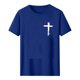 thumbnail image 3 of Tops de Cuello Redondo para las Mujeres Impreso Manga Corta Suéter Casual Blusa Verano Suave, 3 of 5