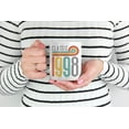 thumbnail image 2 of Vintage Classic 1998 feat. Rainbow Stripes, Birthday Coffee & Tea Mug Cup (15oz), 2 of 6