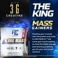 thumbnail image 5 of Ronnie Coleman Signature Series King Mass XL Mass Gainer Protein Powder, Muscle Gainer, 60g Protein, 180g Carbohydrates, 1,000+ Calories, Creatine and Glutamine, Dark Chocolate, 10 Pound, 5 of 5