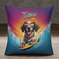 thumbnail image 2 of Retro Surfing English Setter in Cool Sunglasses Hello Summer Waves Pillowcase Double Sided Dog Lover Pillow Case Covers - 10001, 2 of 3