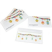 Zaffron Eid Holiday Gift Money Envelopes Lanterns Design (8 pack)
