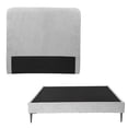 thumbnail image 1 of Base Cama Slim Queen Size + Cabecera Aria Trinity Platinado, 1 of 9