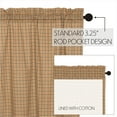 thumbnail image 2 of VHC Brands Millsboro Window Curtains, Swag Scalloped Set of 2, Tan, 36x36x16, 2 of 5