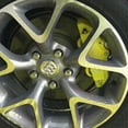 thumbnail image 5 of 4 Pcs Yellow 3D Style Brake Caliper Covers Universal Car Disc Front Rear Kits, 5 of 5