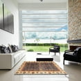 thumbnail image 7 of Ahgly Company Machine Washable Indoor Square Abstract Red Brown Area Rugs, 3' Square, 7 of 7