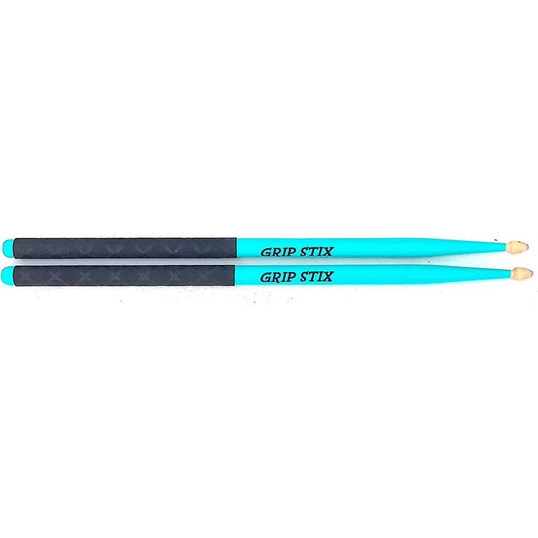 GRIP STIX 15 Long BLUE with Black Non-Slip Grip Drumsticks - Ideal for All  Drumming; Cardio, Fitness, Aerobic & Workout Exercises