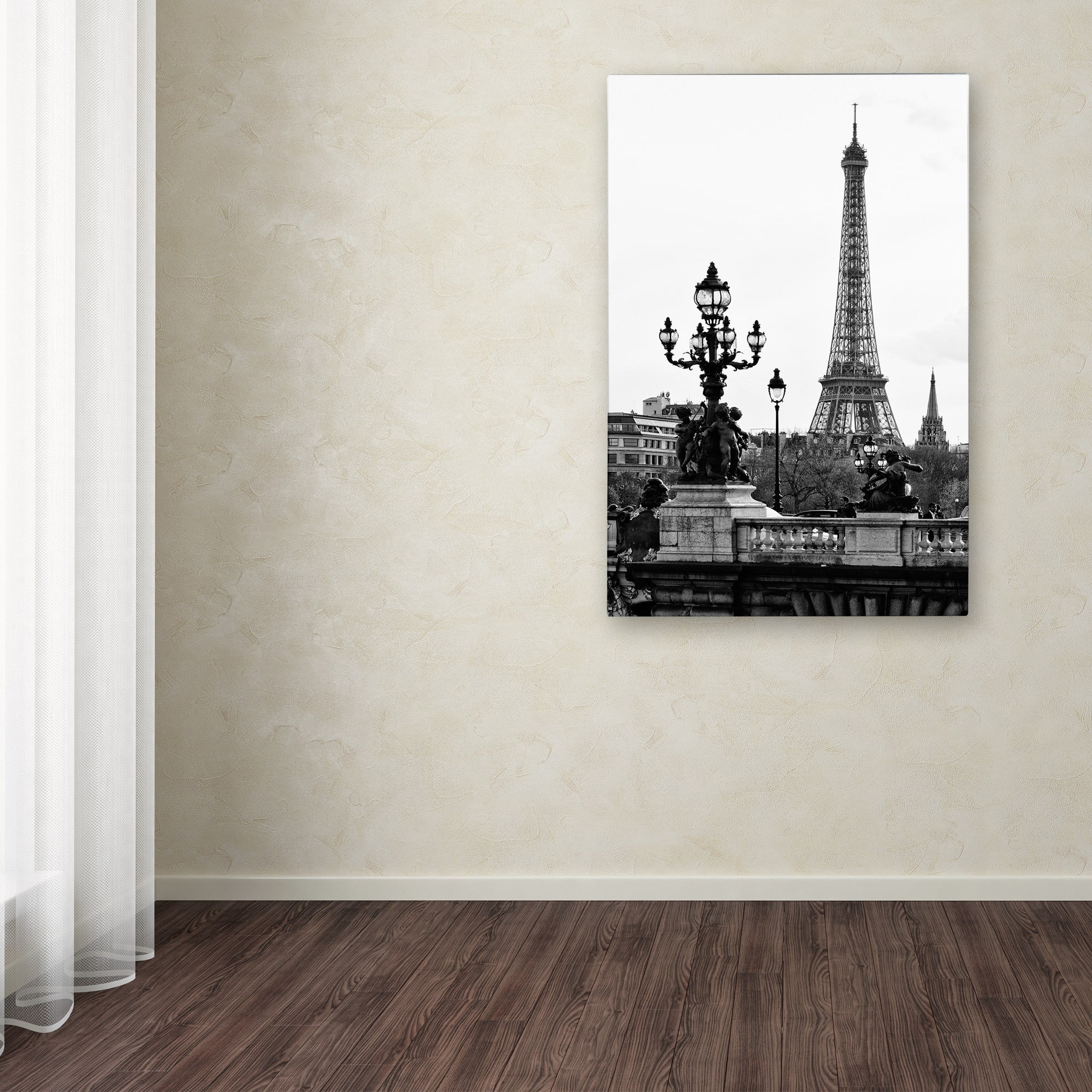 Trademark Fine Art "Paris Romantic" Canvas Art by Philippe Hugonnard