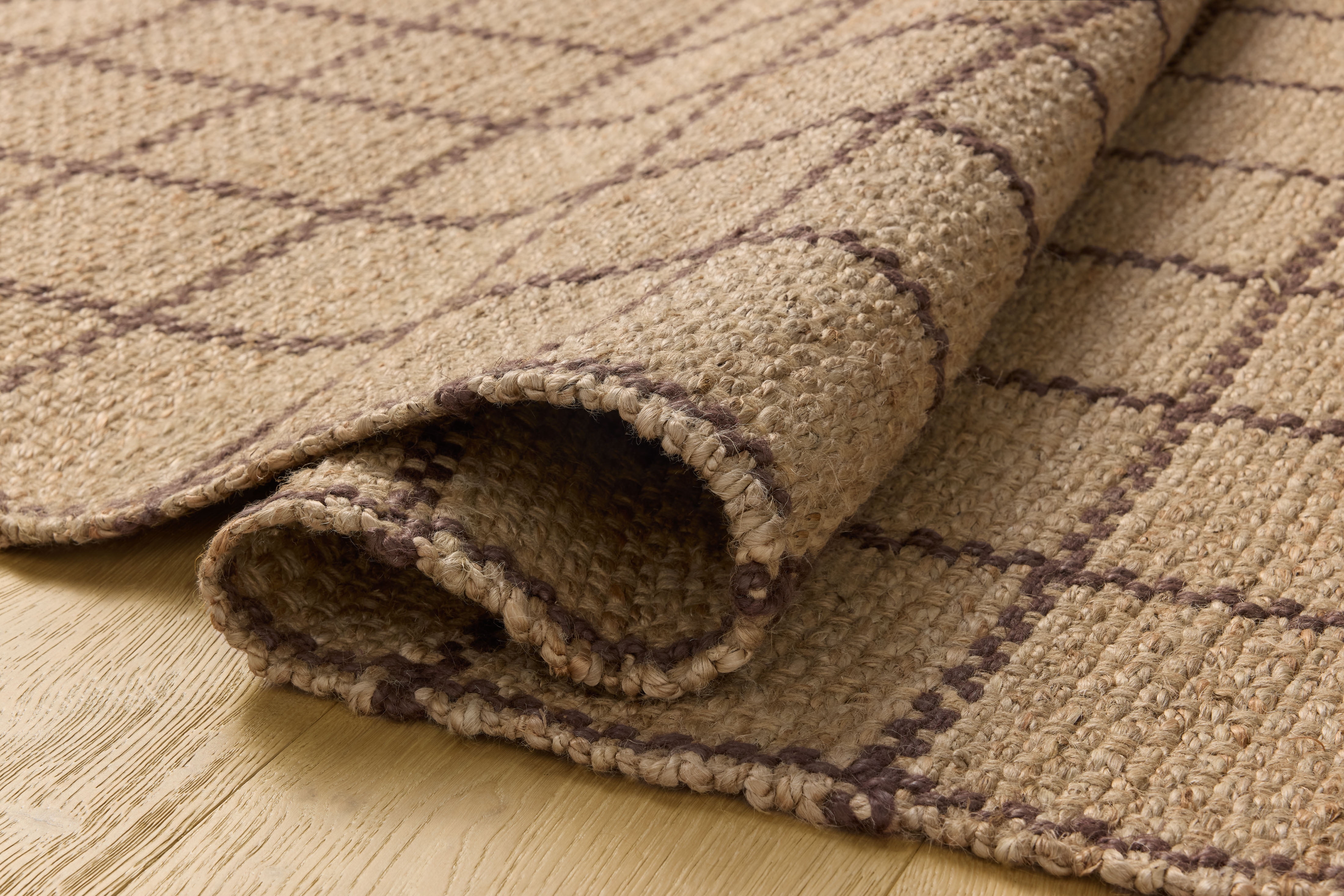 Chris Loves Julia x Loloi Fletcher Natural / Brown 7'-9" x 9'-9" Area Rug