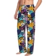 thumbnail image 5 of Cauagu Retro Panther Mens Pajama Pants Sleep & Lounge Pants,PJ Bottoms with Pockets-Large, 5 of 7