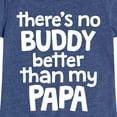 thumbnail image 3 of Instant Message - No Buddy Like Papa - Toddler & Youth Girls Short Sleeve Graphic T-Shirt, 3 of 6