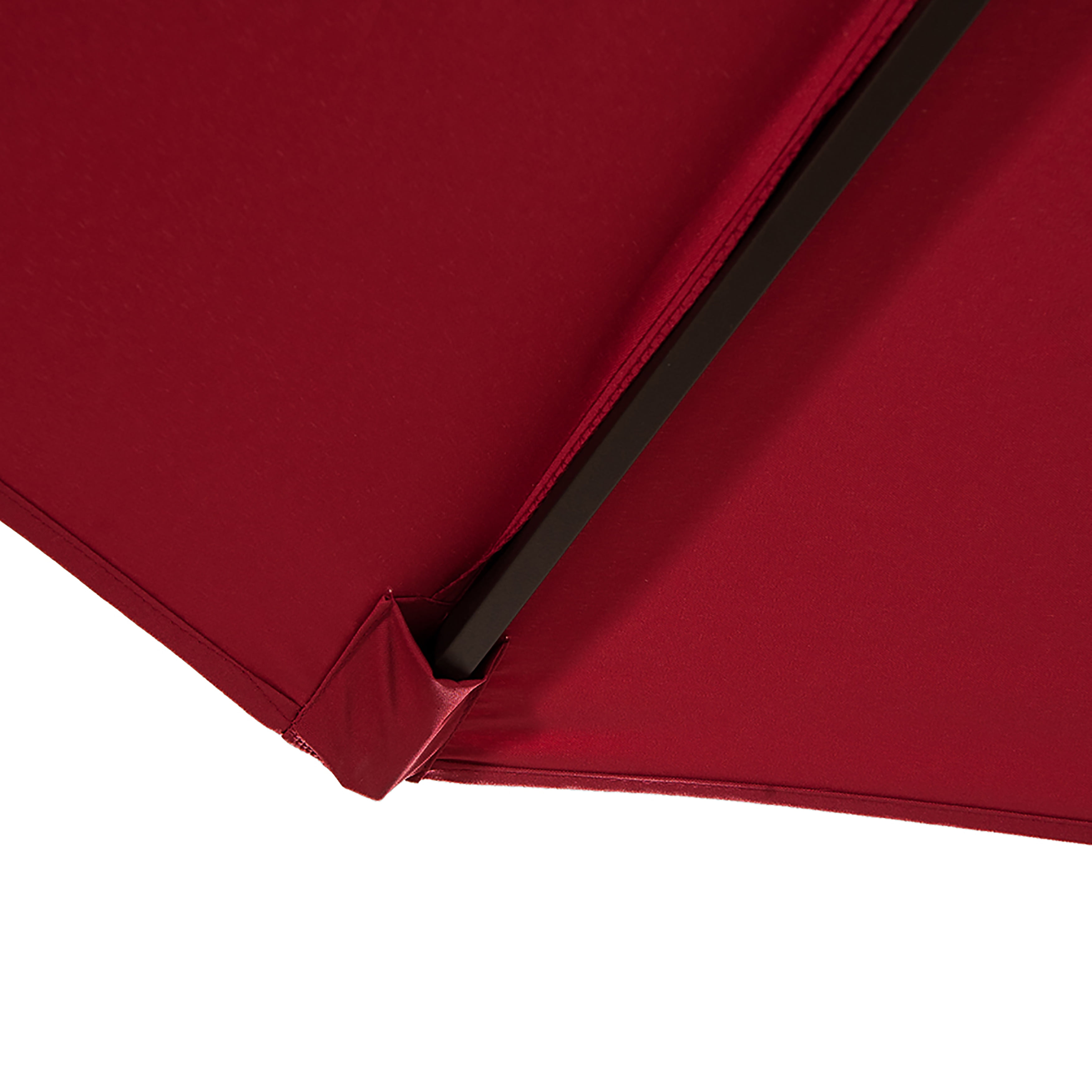 GARDEN 10" Ft Offset Cantilever Umbrellas w/ Base Weights Included for Outdoor Patio Shade, Red