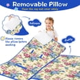 thumbnail image 3 of Pioneer Flower Floral Print Pattern Toddler Nap Mats for Kids Preschool,Sleeping Mat Bag or Kids,Toddler Sleeping Bag,Toddler Nap Mat or Daycare, 3 of 6