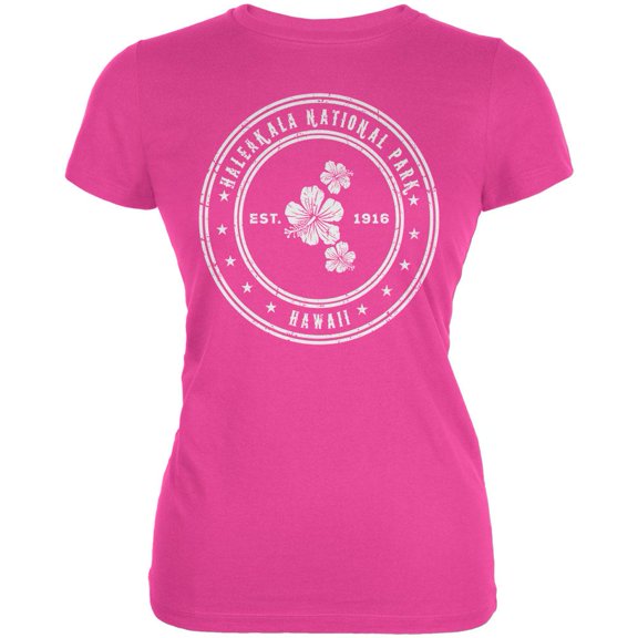 Haleakala National Park Hot Pink Juniors Soft T-Shirt