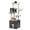 Black, variant on PEQULTI 57.5" Wood Cat Tree with Litter Box Large Cat Tower Indoor with Sisal Scratching Post Brown