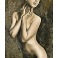 thumbnail image 2 of Mariani, Giorgio 12x14 Gold Ornate Wood Framed with Double Matting Museum Art Print Titled - Femminilita II, 2 of 4