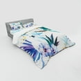 thumbnail image 2 of Ambesonne Tropical Bedding Set 4 Pcs, Watercolor Parrot Palm, Queen, Multicolor, 2 of 2