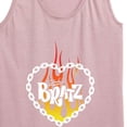 thumbnail image 3 of Bratz - Flame Logo - Chain Link Heart - Women's Racerback Tank Top, 3 of 5