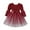 Red, variant on KYAIGUO Baby Toddler Silk Velvet Dress for Girls,Kids Long Sleeved Princess Mesh Skirt Tutu Tulle Onesies Bow Dress for 1-7Y