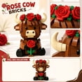 thumbnail image 3 of Highland Cow Rose Building Blocks Set, Collectible Animal Building Toy, Creative Scottish Cow Rose Brick Set for Adults, DIY Home Office Decor, STEM Education-Gift Ideas, 3 of 7