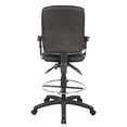 thumbnail image 3 of Scranton & Co 48"H Modern Crepe Fabric Multi Function Drafting Stool in Black, 3 of 6