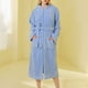 thumbnail image 1 of Batas de baño para mujer, bata de baño alargada, mantiene el calor, solapa, mismo estilo para hombres y mujeres, pijama de manga larga para mujer., 1 of 5