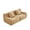 Camel, variant on Aukfa 83" Boneless 2-Seater Modular Loveseat Sectional Sofa, 27.5" Deep Seat, Teddy, Orange