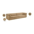 thumbnail image 2 of Meridian Furniture Cascade Camel Velvet Fabric Modular Sofa, 2 of 11