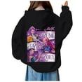 thumbnail image 7 of Girls Hoodies & Sweatshirts 's Hoodie Long Sleeve Soft Sweatshirt Graphic Hoody Cute Pullovers Top Clothes Black,110, 7 of 7