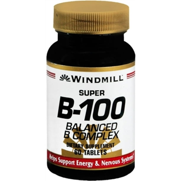Windmill Health Products Windmill Super B100 Balance B Complex, 60 ea